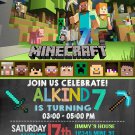 MINECRAFT DIGITAL BIRTHDAY INVITATION