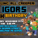 MINECRAFT DIGITAL BIRTHDAY INVITATION