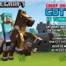 MINECRAFT DIGITAL BIRTHDAY INVITATION