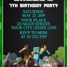 MINECRAFT DIGITAL BIRTHDAY INVITATION