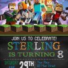 MINECRAFT DIGITAL BIRTHDAY INVITATION
