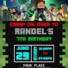 MINECRAFT DIGITAL BIRTHDAY INVITATION