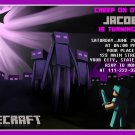 MINECRAFT DIGITAL BIRTHDAY INVITATION