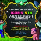MINECRAFT DIGITAL BIRTHDAY INVITATION