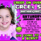 MINECRAFT DIGITAL BIRTHDAY INVITATION