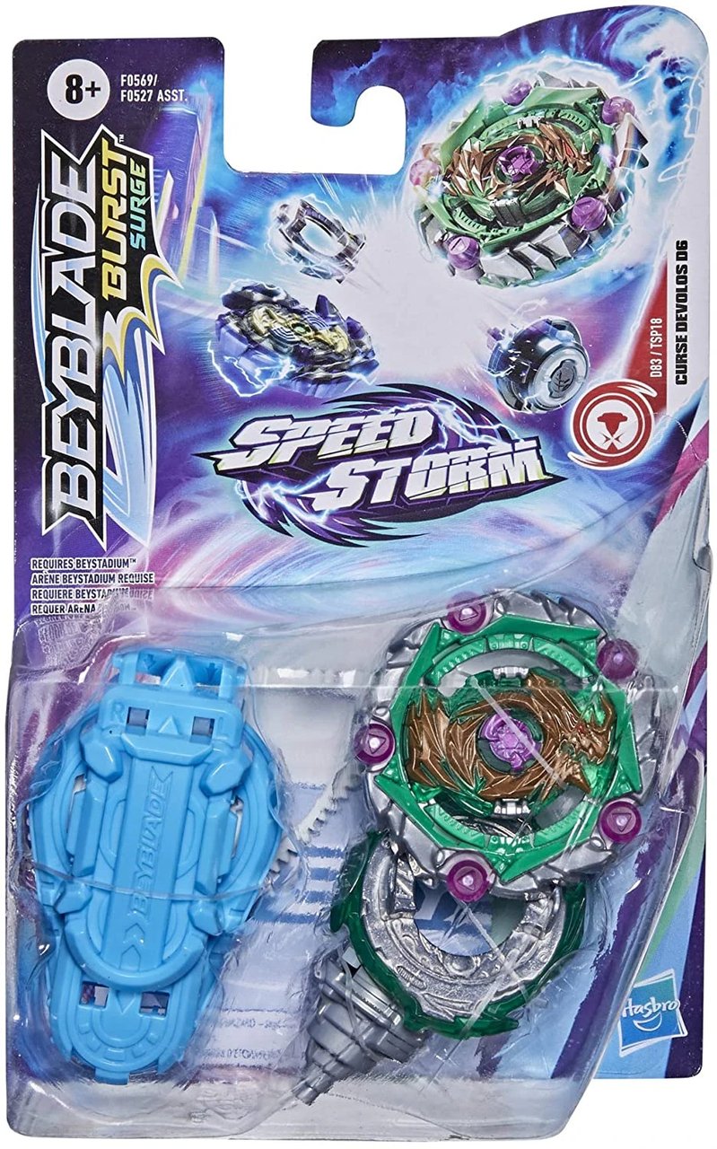HASBRO Curse Devolos D6 Burst Surge SpeedStorm Beyblade F0569