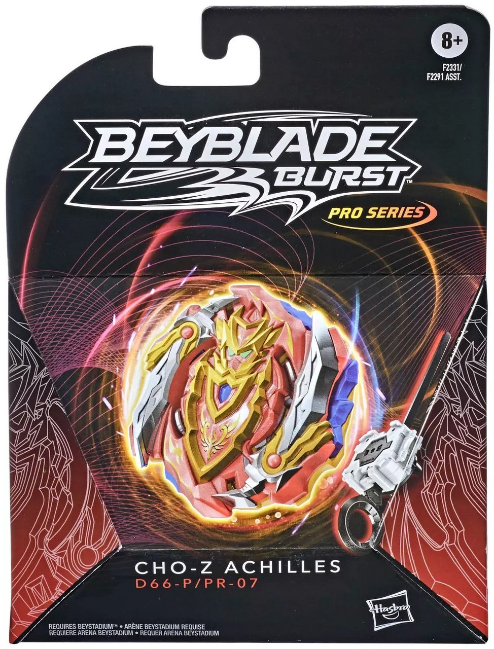 HASBRO Cho-Z Achilles / Turbo Achilles Burst Surge PRO SERIES Beyblade F2331