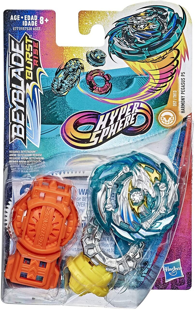 HASBRO Harmony Pegasus P5 / Pegasis Burst Rise HyperSphere Beyblade E7719