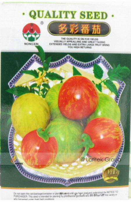 JMS Mixed  F1 Hybrid Tomato With Yellow Strip Seeds, 1 Original Pack, Approx 300 Seeds / Pack, Rare 