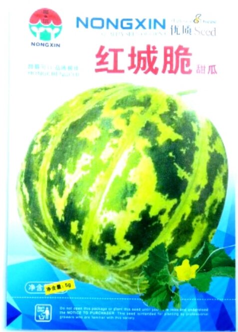 JMS Heirloom Yellow Green Sticky Sweet Melon (Sugar 17% Contained) Fruit Seeds, Original Pack, 200 S