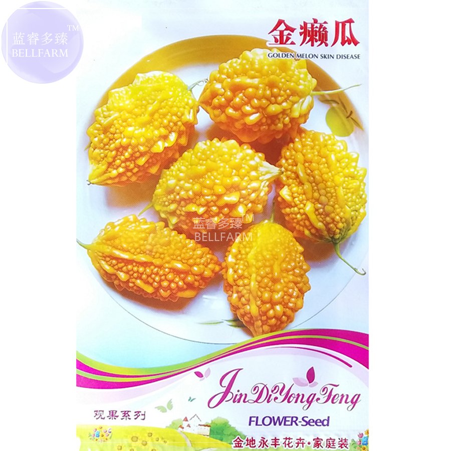 JMS  Jamaican Cerasee Gold Bitter Melon Seeds, 6 Seeds, Original Pack, Tasty Sweet JMS Momordica Cha