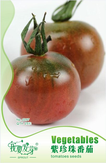 JMS 1 Original Pack, 25 Seeds / Pack, Chocolate Bright Tomato Seeds, Heirloom Tasty Tomato Fruit