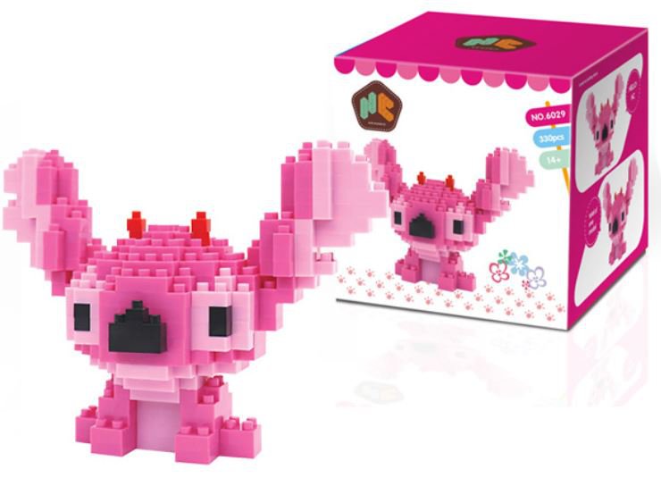 Stitch Little Baby Dragon Pink 6029 LOZ HC BLOCK Mini Building Block a F01