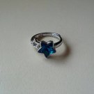925 sterling silver adjustable ring with blue star 925 sterling silver adjustable ring with blue star