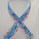 Beach / lighthouse / whale print lanyard / ID holder / badge holder