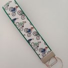 Bicycle print key fob wristlet Bicycle print key fob wristlet