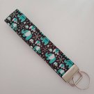 Black and blue elephant key fob wristlet Black and blue elephant key fob wristlet