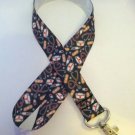 Black and red doctor / nurse lanyard / ID holder / badge holder