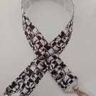 Black and white greyhound print lanyard / ID holder / badge holder