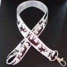 Black and white horse / dressage lanyard / ID holder / badge holder