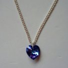 Blue AB crystal heart necklace Blue AB crystal heart necklace