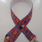 Blue and red clown print lanyard /ID holder / badge holder Blue and red clown print lanyard /ID holder / badge holder