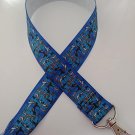 Blue dog breed lanyard / ID holder / badge holder