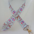 Blue Easter bunny / rabbit lanyard / ID holder / badge holder Blue Easter bunny / rabbit lanyard / ID holder / badge holder