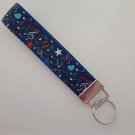Blue music note key fob wristlet Blue music note key fob wristlet