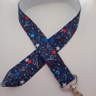 Blue music note lanyard / ID holder / badge holder Blue music note lanyard / ID holder / badge holder