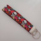 Bright skull print key fob wristlet Bright skull print key fob wristlet