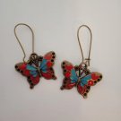 Bronze butterfly dangle earrings Bronze butterfly dangle earrings