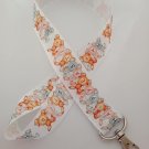 Brown and grey Easter bunny lanyard / ID holder / badge holder Brown and grey Easter bunny lanyard / ID holder / badge holder
