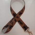 Brown horse and foal lanyard / ID holder / badge holder