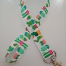 Cactus / flower / plant lanyard / ID holder / badge holder