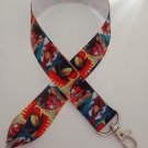 Rooster print lanyard / ID holder / badge holder