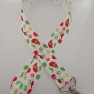 Christmas bird lanyard / ID holder / badge holder