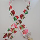 Christmas cake / cup cake lanyard / ID holder / badge holder