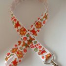 Christmas gingerbread man lanyard / ID holder / badge holder