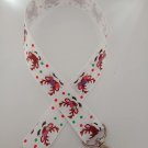 Christmas reindeer print lanyard / ID holder / badge holder Christmas reindeer print lanyard / ID holder / badge holder