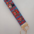 Clown / circus print key fob wristlet Clown / circus print key fob wristlet