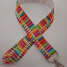 Colored pencil print lanyard / ID holder / badge holder