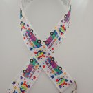 Camper van / combi van / peace sign lanyard / ID holder / badge holder