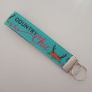 Country chic print key fob wristlet Country chic print key fob wristlet