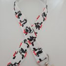 Cow with red bow lanyard / ID holder / badge holder