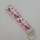 Cute pink cow print key fob wristlet Cute pink cow print key fob wristlet