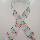 Easter egg and bunny print lanyard