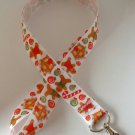 Gingerbread man / candy cane lanyard / ID holder / badge holder