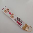 Lion / tiger wild at heart key fob wristlet Lion / tiger wild at heart key fob wristlet