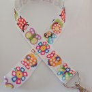Bright animal and insect print lanyard / ID holder / badge holder